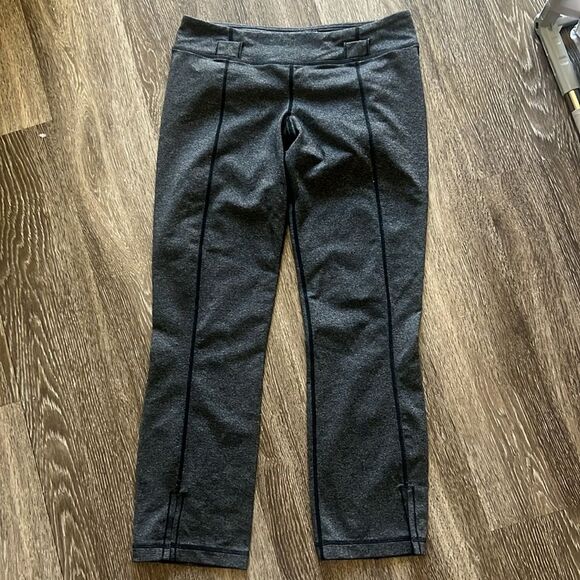 Lululemon Belt It Out Leggings Women Space Gray‎ Athleisure Rare High Rise 8 - Picture 1 of 10